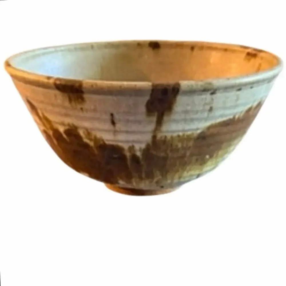 Vintage Robinson Signed Studio Pottery Stoneware Bowl 9